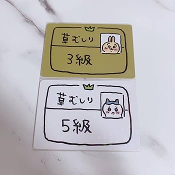 Amazon.co.jp: ちいかわ 草むしり検定 うさぎ ハチワレ